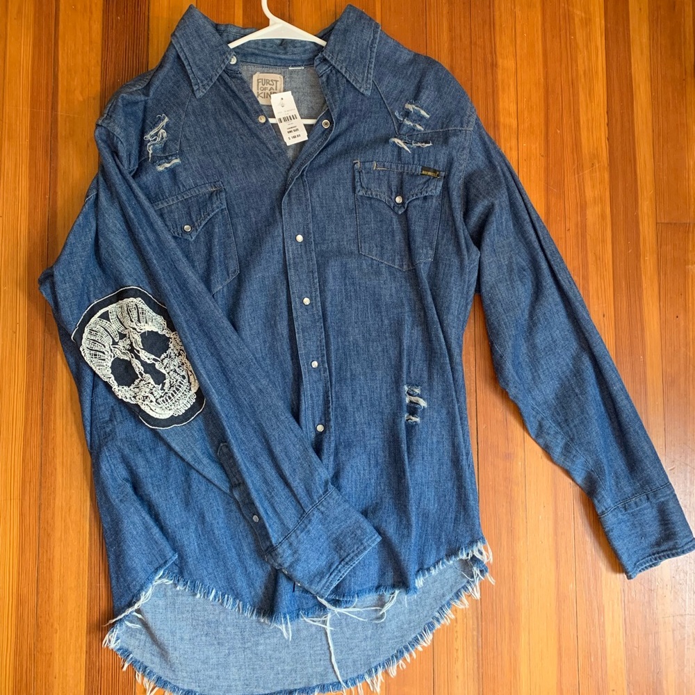 LF Oversized Denim Shirt NWT